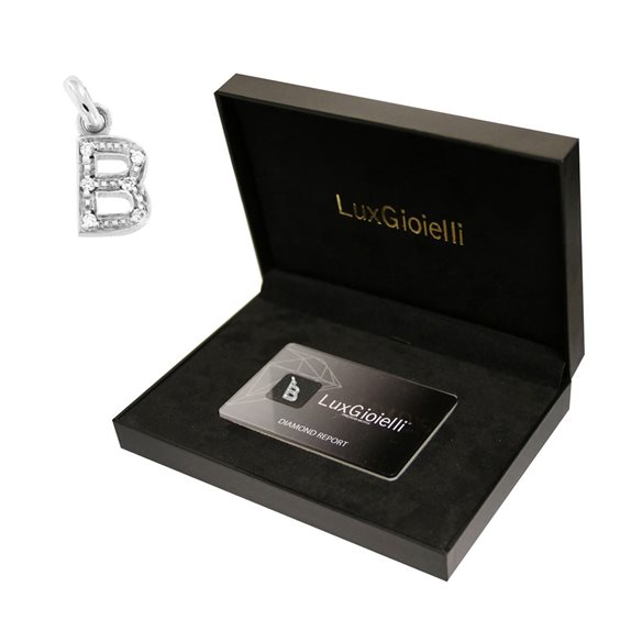 Pendente Lux Gioielli in Oro bianco Diamante 0.04 Ct BILCI30B;9B - BILCI30B;9B